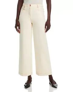 Джинсы Blaire Weekend с высокой посадкой и широкими штанинами, цвет слоновой кости. Toccin, белый