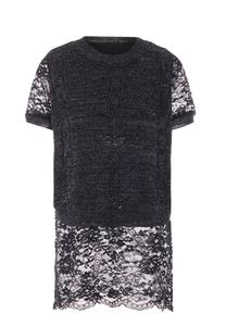 Свитер Lurea, черный/черный в крапинку