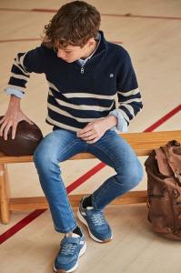 Детские джинсы приталенные базовые джинсы Mayoral, синий