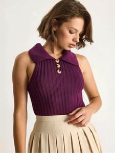 Bianco Lucci Свитер в цвете цикламен