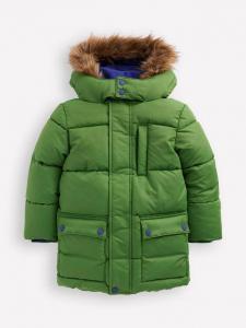 Утепленная детская куртка с флисовой подкладкой Mini Boden, Broccoli Green