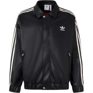 Кожаная куртка унисекс adidas originals, Черный