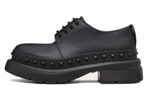 Дерби Garavani M Way Rockstud Round Toe Valentino, Original Shoe Box Included