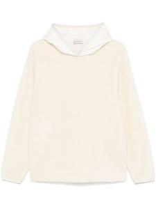 Moncler флисовое худи, белый