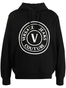 Худи с логотипом Versace Jeans Couture, черный