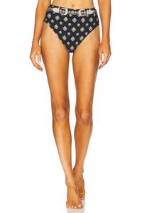 Верхняя часть бикини с высокой талией Vanessa от L'Agence, black