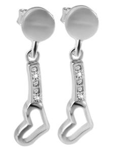 Adeliás Женский кулон - кулон из серебра 925 пробы с кубическим цирконием в серебряной оправе