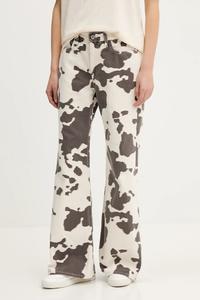 Хлопковые джинсы Abercrombie & Fitch, бежевый