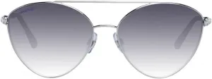 Солнцезащитные очки SWAROVSKI серебристого цвета для женщин, Bright Palladium Silver