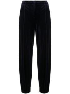 Blanca Vita бархатные брюки с завышенной талией, синий