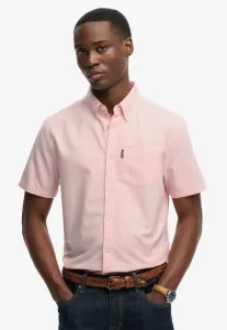Рубашка с коротким рукавом в стиле оксфорд от essentials Superdry & Co, Coral Pink Chambray