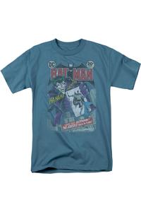 Футболка Batman #251 с коротким рукавом для взрослых с эффектом потертости Gildan, цвет slate