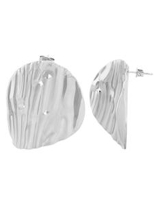 Adeliás Женские серьги - Серьги-гвоздики из нержавеющей стали серебристого цвета