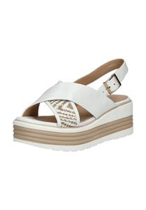 Сандалии из кожи/текстиля Regarde Le Ciel, белый