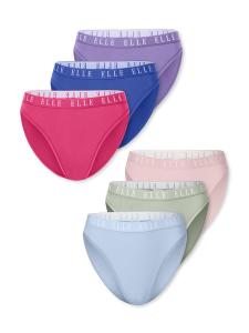 Трусики ELLE  High Leg - LOGO, Mixed Colors