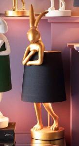 Настольная лампа Kare Design Animal Rabbit Typ B цвет gold; schwarz