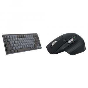 Комплект из беспроводной клавиатуры Logitech MX Mechanical Mini и мыши MX Master 3S (тактильные бесшумные переключатели, черный)