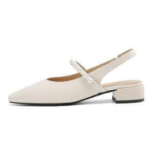 DAPHNE Блок каблук женские туфли на высоком каблуке бежевые, цвет Beige