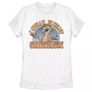 Футболка Timon Fluent Sarcasm от Disney's The Lion King Juniors Licensed Character, белый