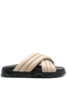 Декорированные шлепанцы Fabiana Filippi, нейтральный