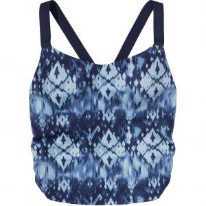 Victoria's Secret Топ-майка женская темно-синяя с принтом