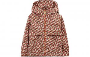 Детская куртка Burberry, темно-оранжевая