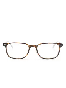 Очки в прямоугольной оправе MONTBLANC, коричневый