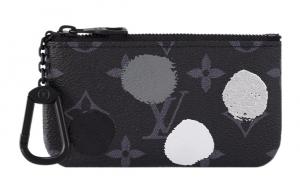 LOUIS VUITTON Сумка-кошелек Yayoi Kusama Pochette Cle Monogram Eclipse Black/Silver