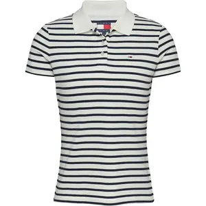 Поло с коротким рукавом Tommy Jeans Essential, белый