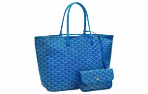 GOYARD Сумка-тоут Сент-Луис ПМ в синем цвете, Sky Blue