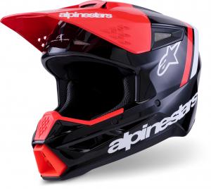 Мотокроссовый шлем Alpinestars s-m3 radium, Black/Red