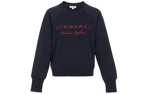 Женский свитер Burberry из смешанной ткани, темно-синий