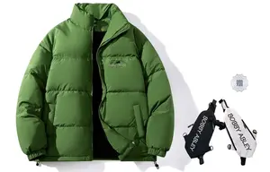 BOBBY ABLEY Унисекс пуховик, Grass Green (Comes with Brand Crossbody Bag)