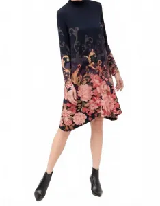 Платье-трапеция с высоким воротником от Janie Favorite в цвете Cheri Johnny Was