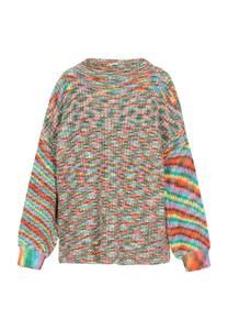 Тонкий вязаный свитер IZIA Sweater, зеленый