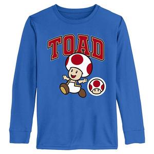 Футболка с длинным рукавом Boys 6-20 nintendo toad happy run Licensed Character