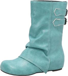 Элегантные женские ботильоны на клиновидном каблуке, с круглым носком и слипонами XIEPP, Green