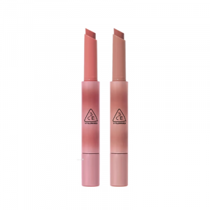 Фьюжн Глоу Слим Тьюб Помада Блеск для губ Глянцевый Легко растушевывается Комплект 1,7г*6/1,7г*7 3CE, two-piece set: #radiant peach liquid lipstick 1.7g+#half-day tea liquid lipstick 1.7g