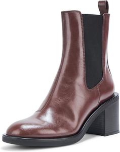 Женские ботинки челси HUGO Nalie на каблуке, коричневый/шоколадный