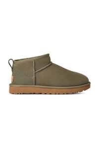 Замшевые зимние угги Ugg, зеленый