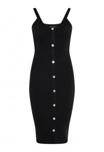 Вязаное платье NAEMI Knitted dress, черный