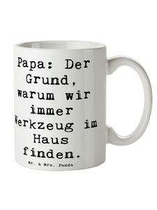 Кружка для папы с надписью "Папа" белого цвета Mr. & Mrs. Panda