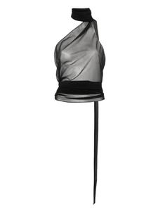 Топ с бретельками через шею Ludovic de Saint Sernin, черный