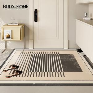 Budis Ковер 50х80 см для прихожей в кожаном стиле, водонепроницаемый, нескользящий, моющийся