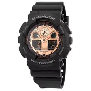 Часы Casio G-Shock Analog-Digital GA-100 Series, арт. GA-100MMC-1A, черный/розовое золото