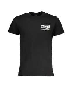 Футболка с роскошным логотипом Cavalli Class, черный
