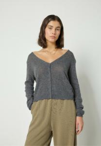 Кардиган American Vintage DUMY, Gris Fonce Chine/Mottled Dark Grey