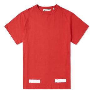 Футболка brushed diagonal s/s t-shirt Off-White, красный