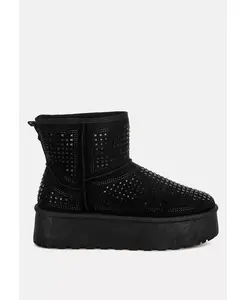 Женские ботильоны Xoras с массивными стразами London Rag, черный