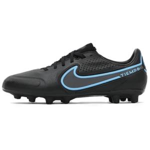 Nike Легендарные бутсы Tiempo Legend 9 HG с резиновыми короткими шипами для натуральных покрытий, противоскользящие, износостойкие, мужские, черные - черно-синие, цвет Black/Blue